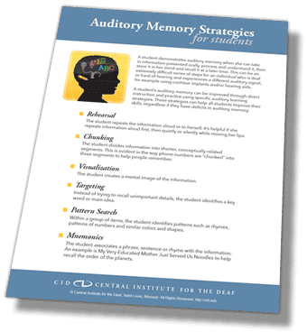 Skew Auditory Memory