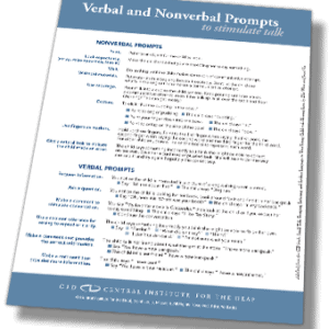 preview CID verbal and nonverbal prompts